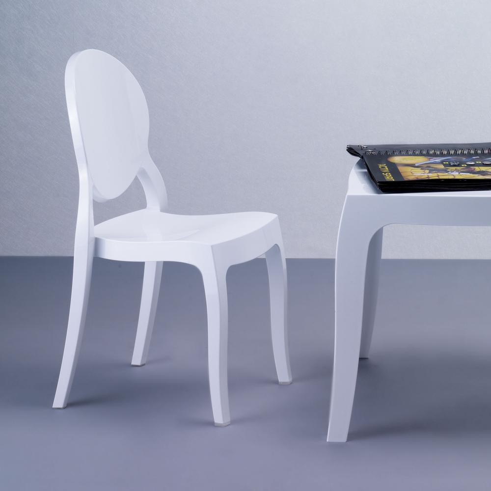 Baby Elizabeth Kids Chair Glossy White