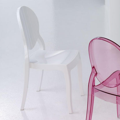 Polycarbonate Kids Chair, Glossy White, Belen Kox