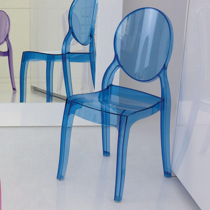 Baby Elizabeth Kids Chair Transparent Blue