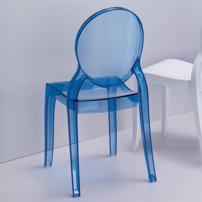Baby Elizabeth Kids Chair Transparent Blue