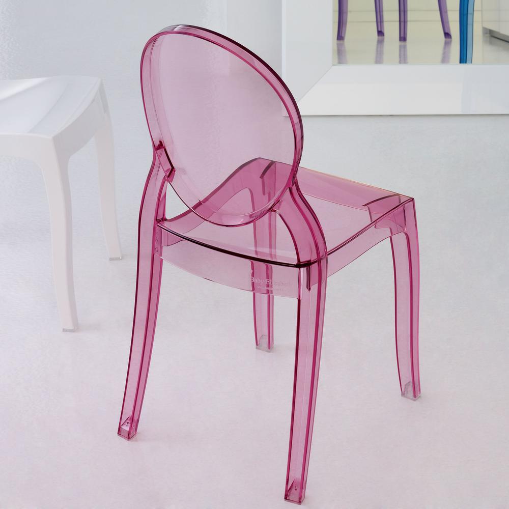 Kids Chair, Transparent Pink, Belen Kox