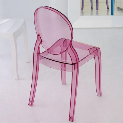 Kids Chair, Transparent Pink, Belen Kox