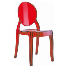 Kids Chair, Transparent Red, Belen Kox