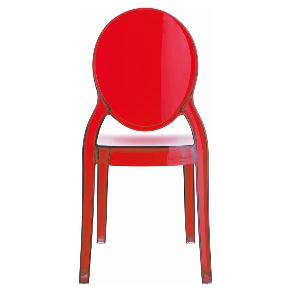 Kids Chair, Transparent Red, Belen Kox