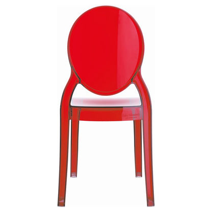 Kids Chair, Transparent Red, Belen Kox