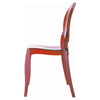 Baby Elizabeth Kids Chair Transparent Red