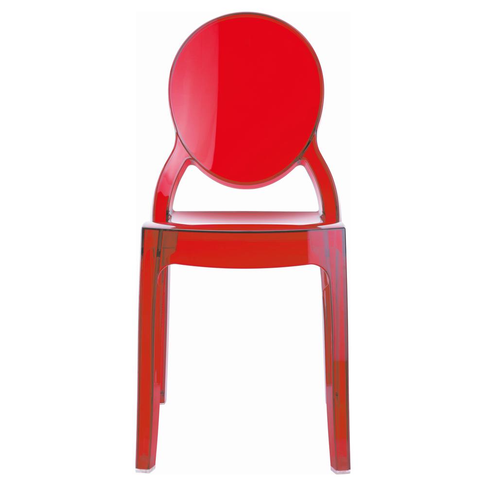 Baby Elizabeth Kids Chair Transparent Red