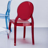 Kids Chair, Transparent Red, Belen Kox