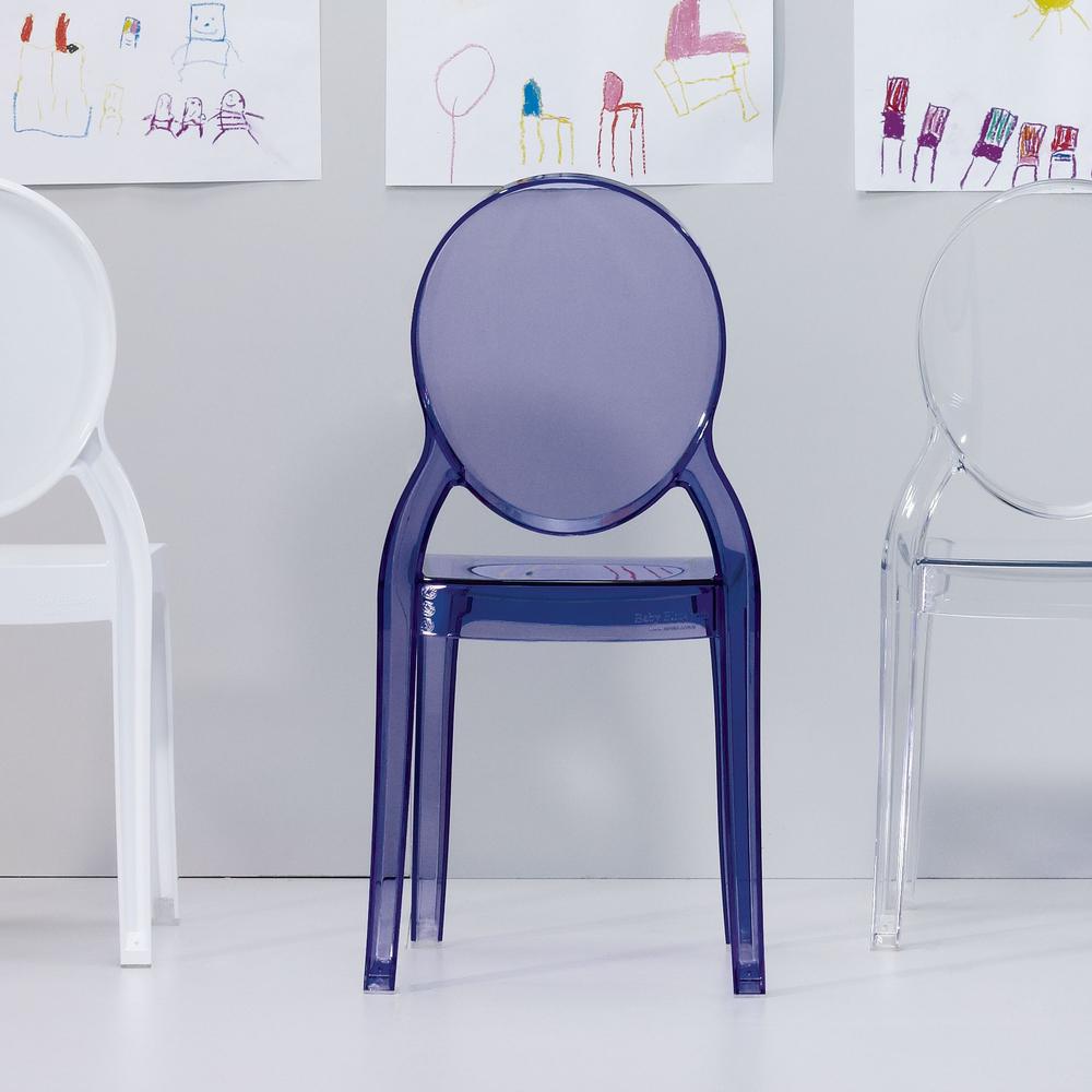 Baby Elizabeth Kids Chair Transparent Violet