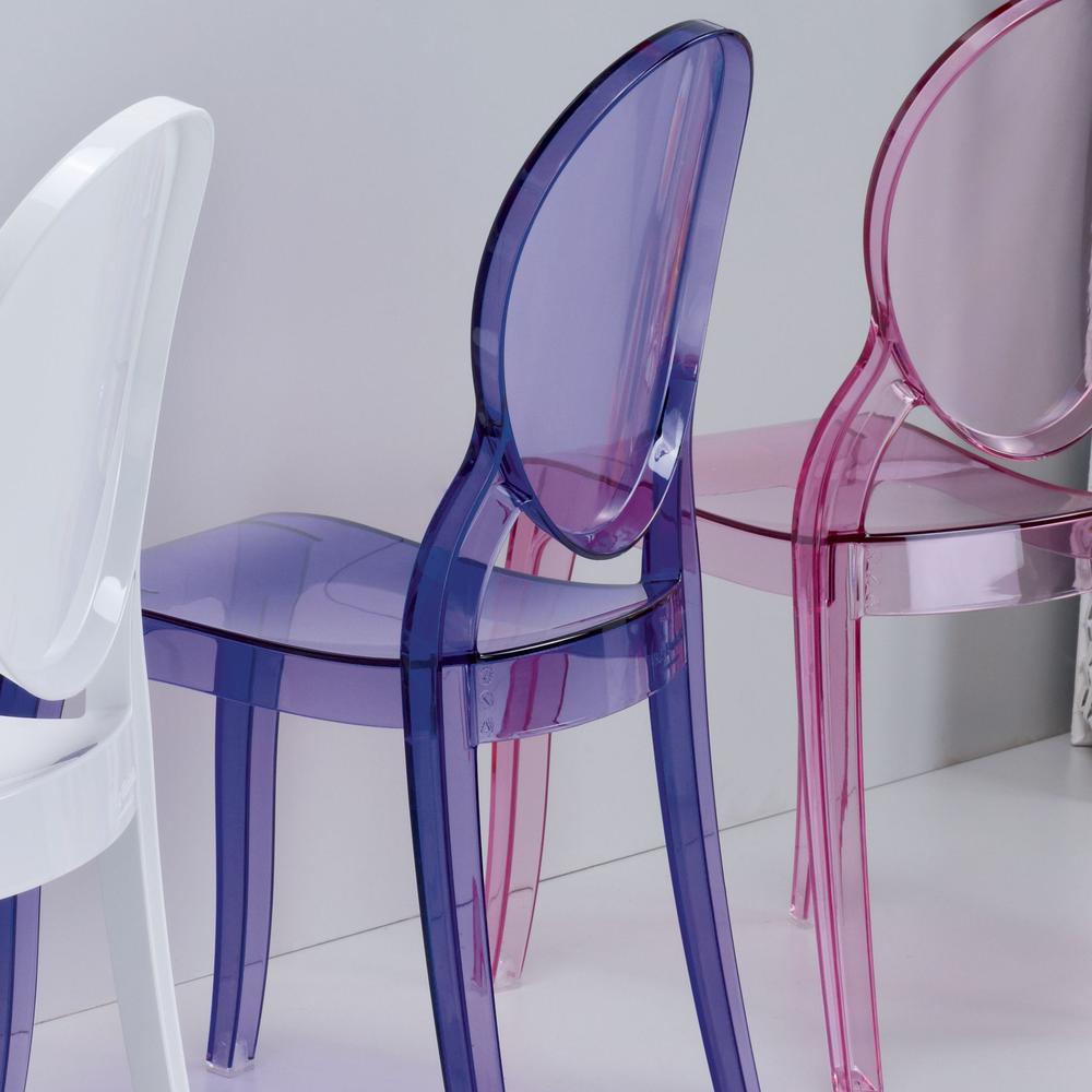 Kids Chair, Transparent Violet, Belen Kox