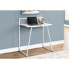 Computer Desk, Home Office, Laptop, 30L, Work, White Laminate, White