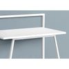 Computer Desk, Home Office, Laptop, 30L, Work, White Laminate, White