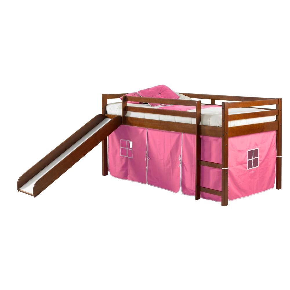 Tent Bed Espresso, Pink Tent Kit