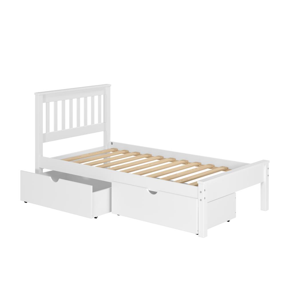 TWIN CONTEMPO BED WHITE