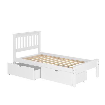 TWIN CONTEMPO BED WHITE