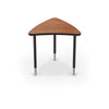 Creator - Chevron Table - Amber Cherry Top Surface And Laminate Backer Back Surface - Black Edgeband - Black Legs - No Bookbox