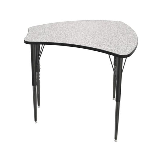 Snap Desk Configurable Student Desking -Gray Nebula Top Surface & Black Edgeband
