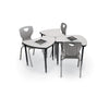 Snap Desk Configurable Student Desking -Gray Nebula Top Surface & Black Edgeband