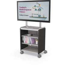 Compass Cabinet  - Midi H2 -Shelves / Casters / TV Mount -Black