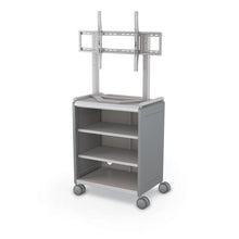 Compass Cabinet  - Midi H2 -Shelves / Casters / TV Mount - Cool Grey