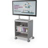 Compass Cabinet  - Midi H2 -Shelves / Casters / TV Mount - Cool Grey