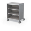 Compass Cabinet - Midi H2 -Shelves / Casters - Cool Grey