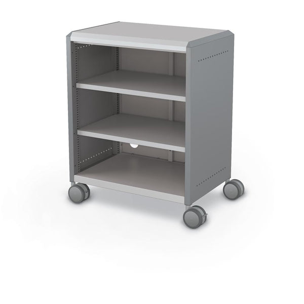 Compass Cabinet - Midi H2 -Shelves / Casters - Cool Grey