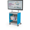Compass Cabinet  - Midi H2 -Shelves / Casters / TV Mount -Blue