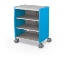 Compass Cabinet - Midi H2 -Shelves / Casters -Blue
