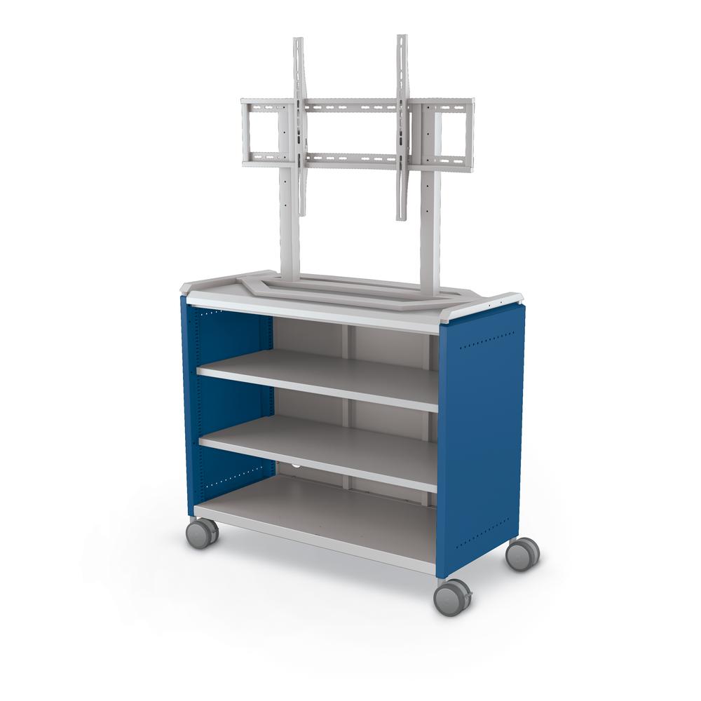 Compass Cabinet - Maxi H2 -Shelves / Casters / TV Mount - Navy