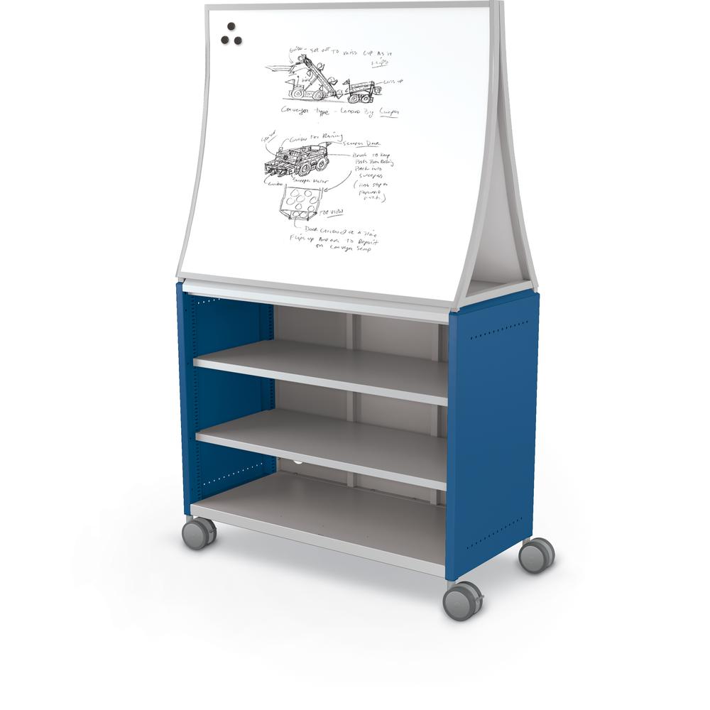 Compass Cabinet - Maxi H2 -Shelves / Casters / Ogee Board - Navy