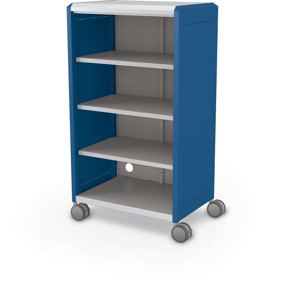 Compass Cabinet - Midi H3 -Shelves / Casters - Navy