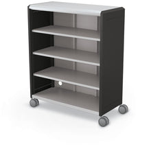 Compass Cabinet - Maxi H3 -Shelves / Casters - Black