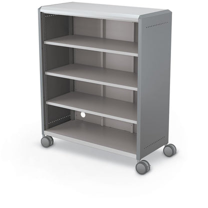 Compass Cabinet - Maxi H3 -Shelves / Casters - Cool Grey