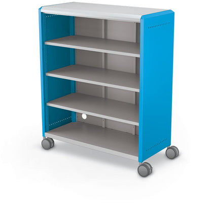 Compass Cabinet - Maxi H3 -Shelves / Casters - Blue