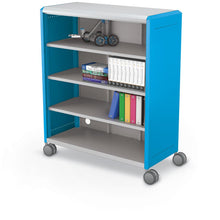 Compass Cabinet - Maxi H3 -Shelves / Casters - Blue
