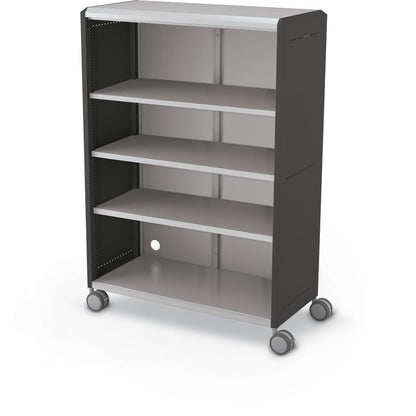 Compass Cabinet - Grande -Shelves / Casters -Black
