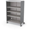 Compass Cabinet - Grande -Shelves / Casters - Cool Grey