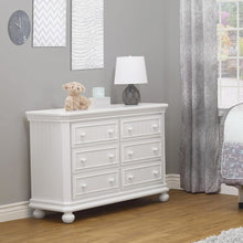 Sorelle Finley RTA 6 Drawer Double Dresser,White Color