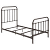Livingston Metal Twin Open Frame Bed Dark Bronze