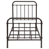 Livingston Metal Twin Open Frame Bed Dark Bronze