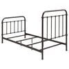 Livingston Metal Twin Open Frame Bed Dark Bronze