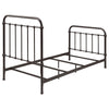 Livingston Metal Twin Open Frame Bed Dark Bronze