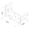 Livingston Metal Twin Open Frame Bed Dark Bronze