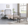 Livingston Metal Twin Open Frame Bed Dark Bronze