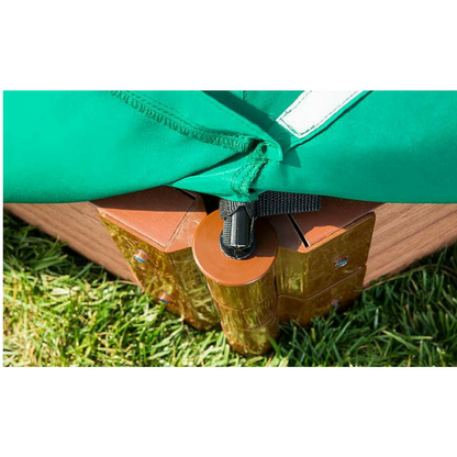 Hexagon Sandbox With Telescoping Canopy/Cover - 2" Profile