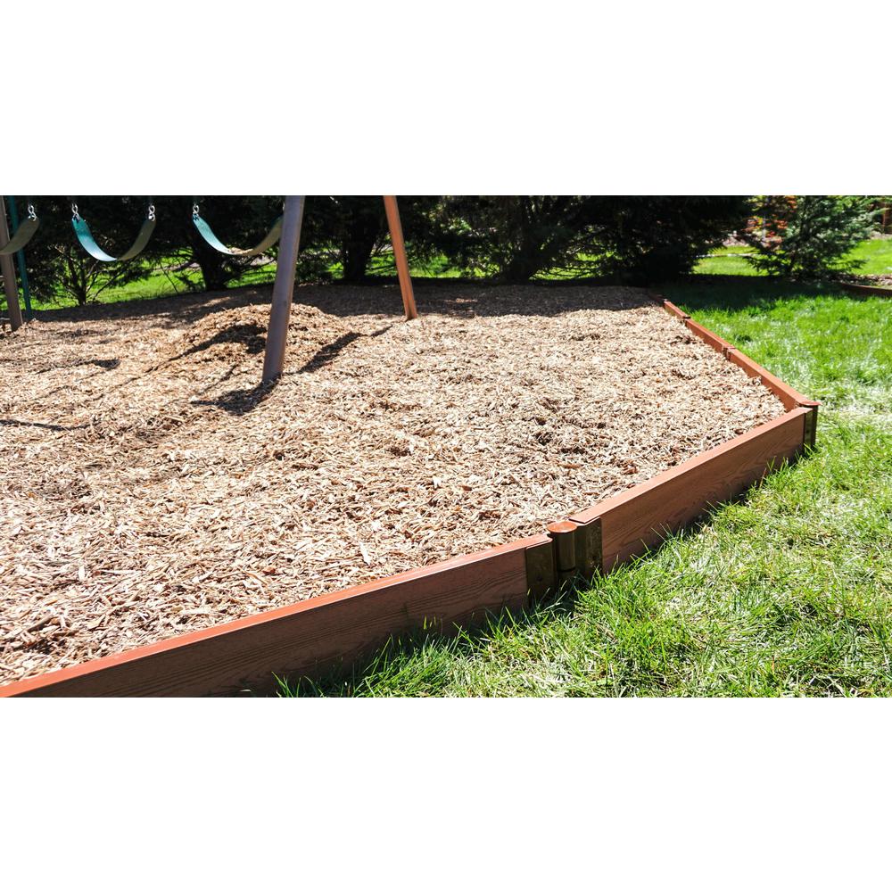 Classic Sienna Straight Playground Border 16’ – 2” Profile