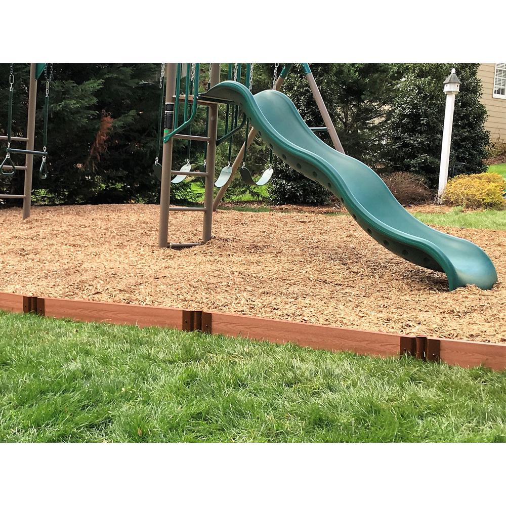 Classic Sienna Straight Playground Border 16’ – 2” Profile