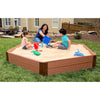 Classic Sienna 7Ft. X 8Ft. X 11In. Hexagon Sandbox - 2" Profile