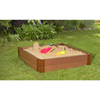 Classic Sienna 4Ft. X 4Ft. X 11In. Square Sandbox - 2" Profile